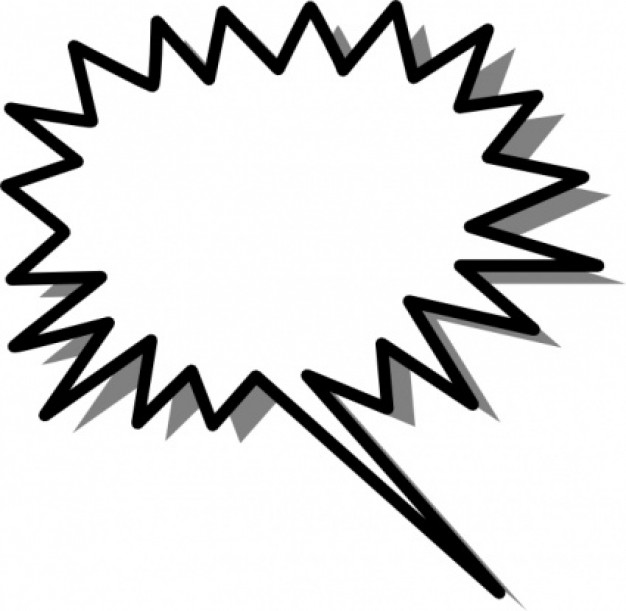 speech bubble with tips at edges | Download free Vector