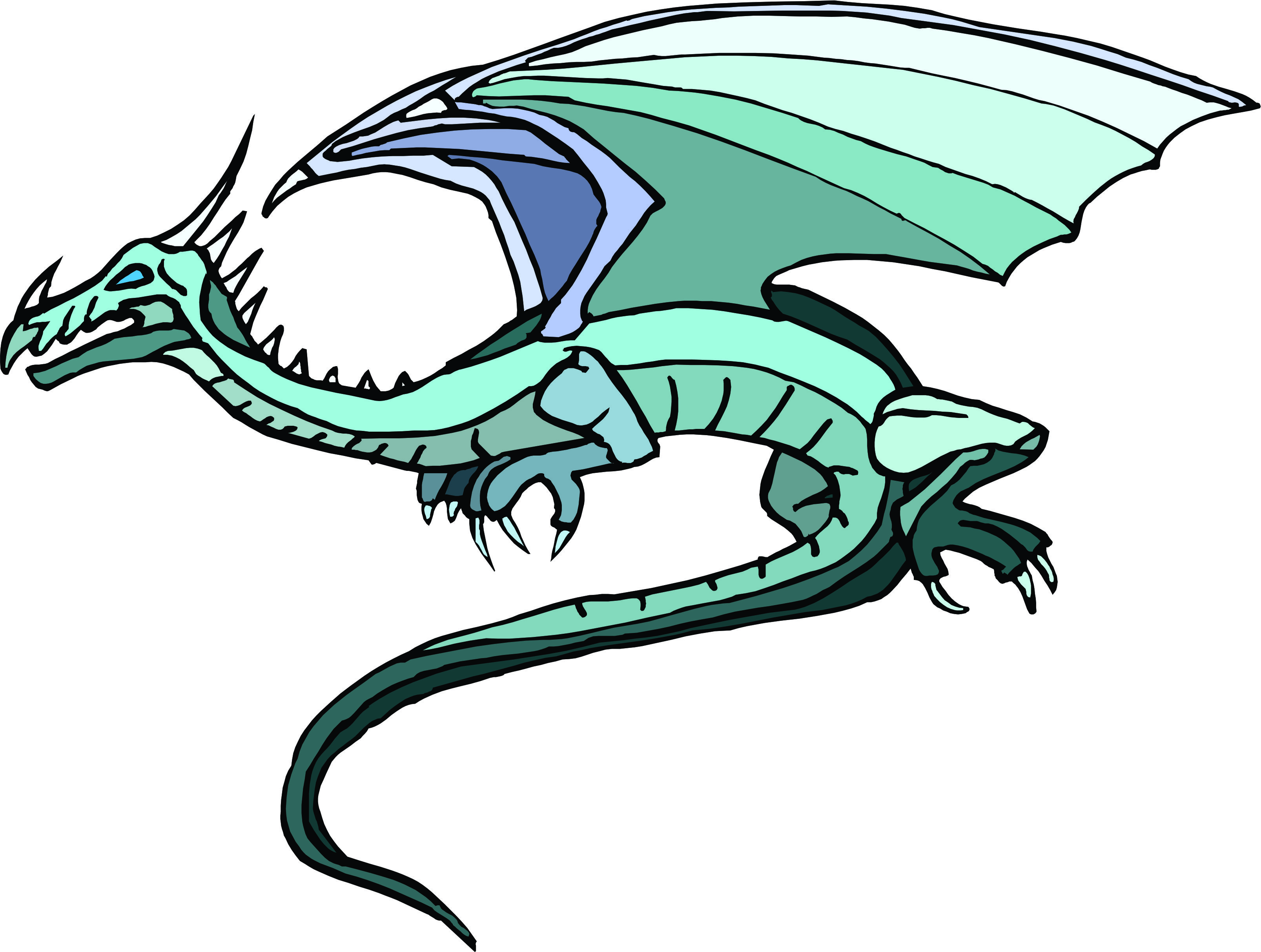 Pin Blue Dragon Cartoon Baby Under Ceratosaurus Climbing The on ...