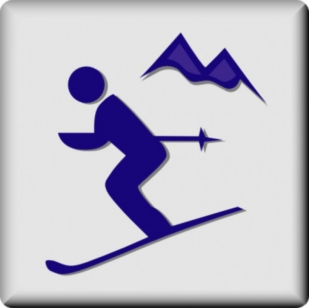 Hotel Icon Ski Area clip art | Download free Vector