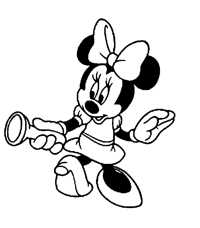 Minnie Mouse Coloring Pages - Disney Coloring Pages
