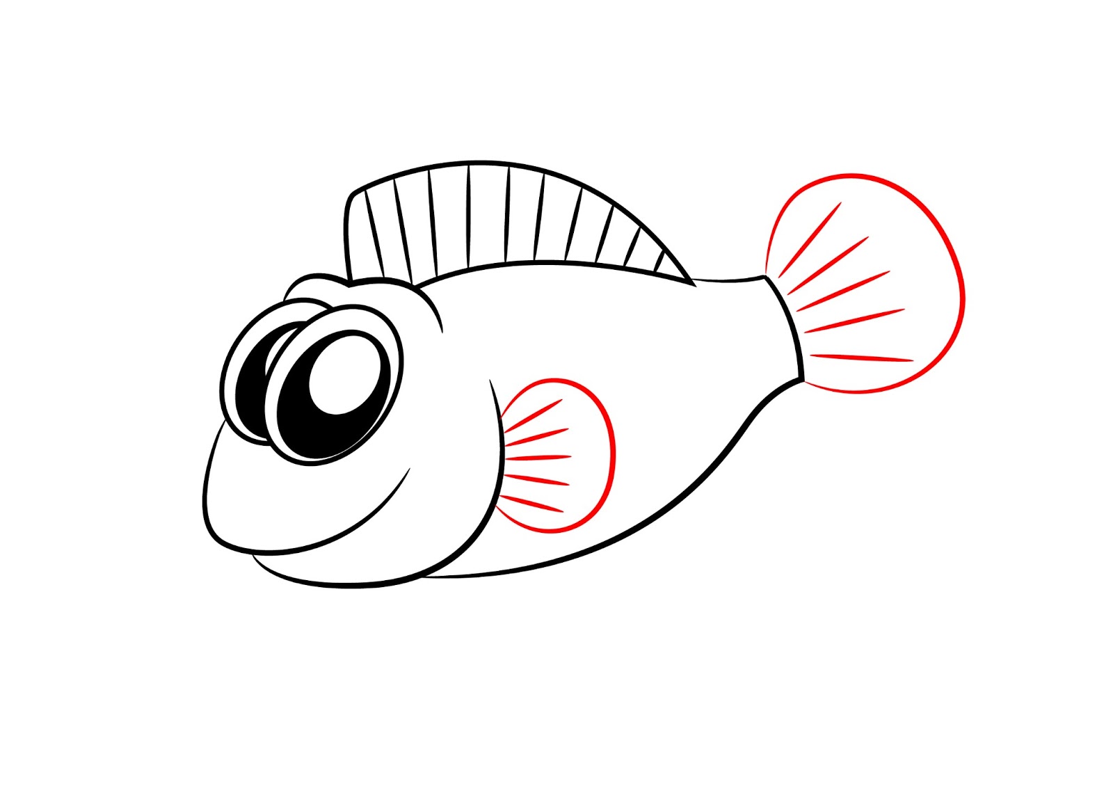 Fish Drawings Cartoon