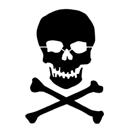 Skull and Crossbones Stencil | Free Stencil Gallery
