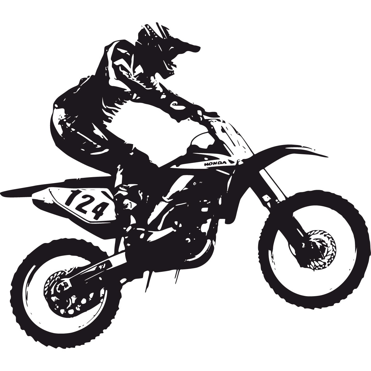 Dirt bike clip art