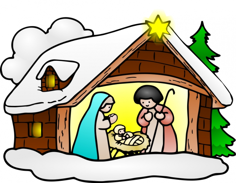 Religious christmas clipart graphics