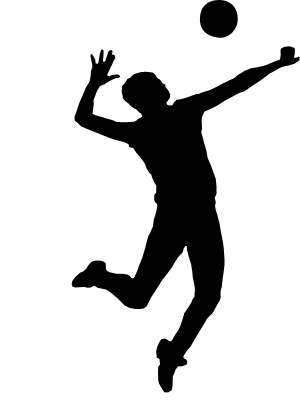 Volleyball Silhouette Clipart