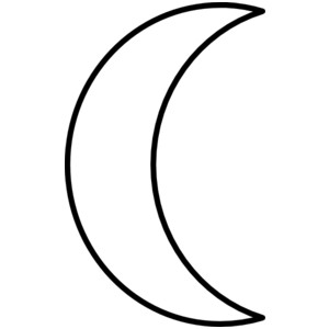 crescent moon clip art - Polyvore