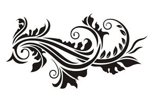 Floral wall stencil reusable 17 various designs pattern damask ...