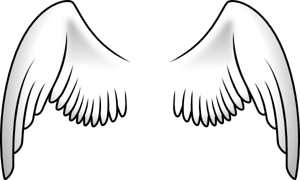 Simple Angel Outline Clipart