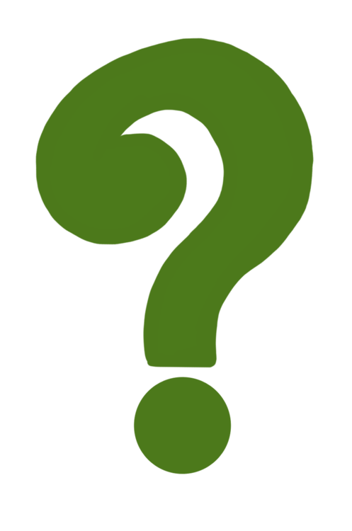 Green question mark clipart transparent