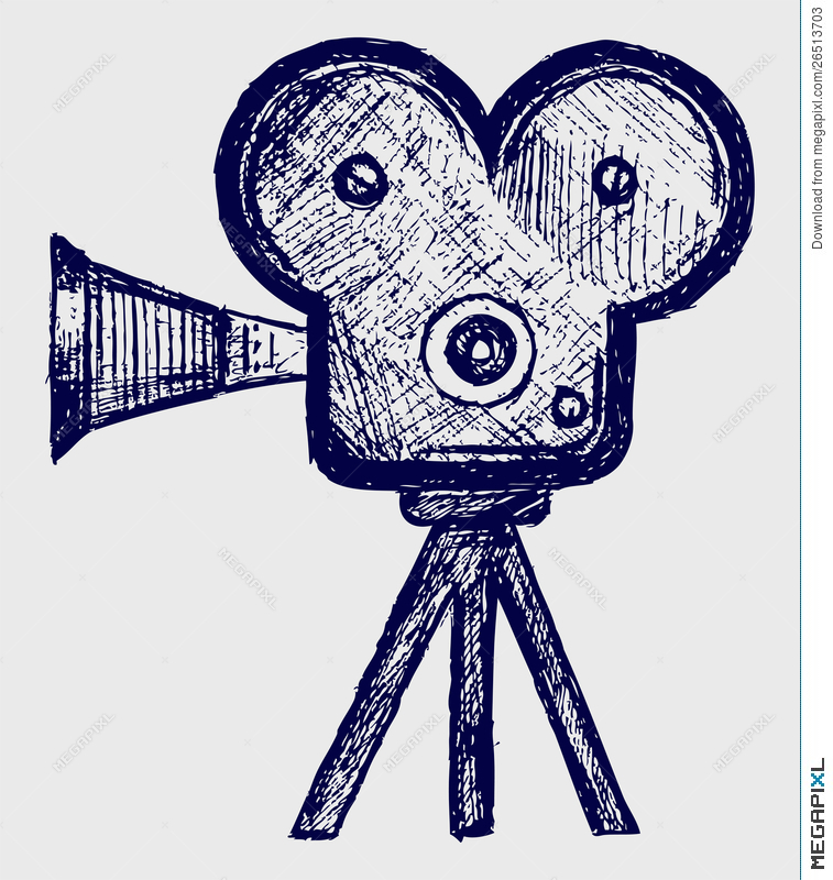 Video Camera Sketch Illustration 26513703 - Megapixl
