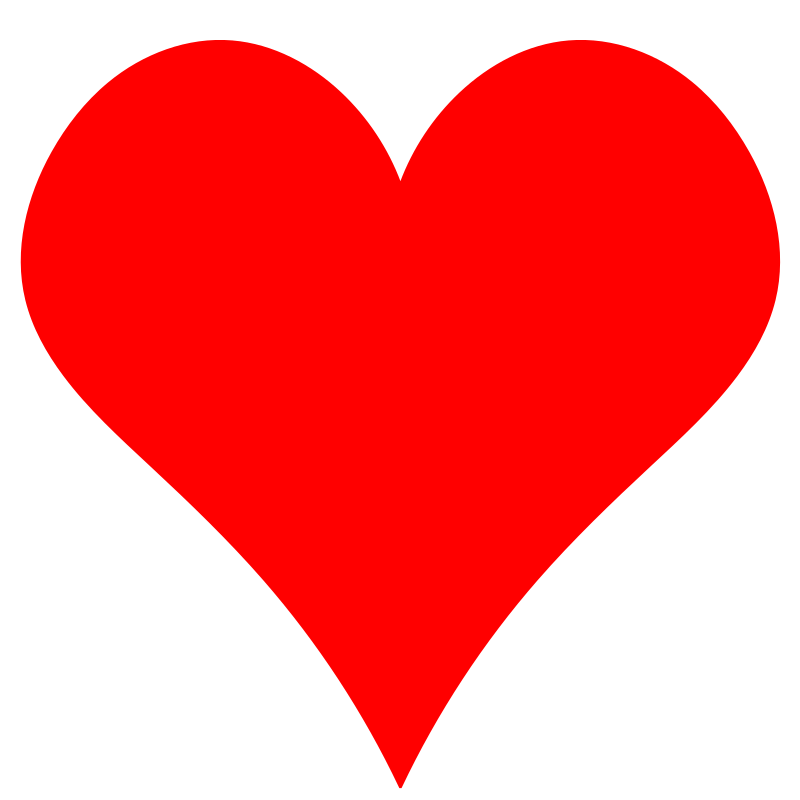 Red Heart Shape Clipart