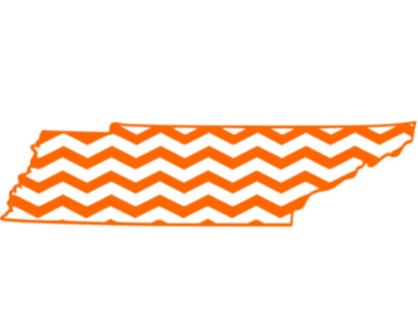 Chevron Tennessee State svg dxf and png vector by UrbanBelles