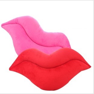 Big red lips sexy birthday gift cushion pillow lovers gift pillow ...