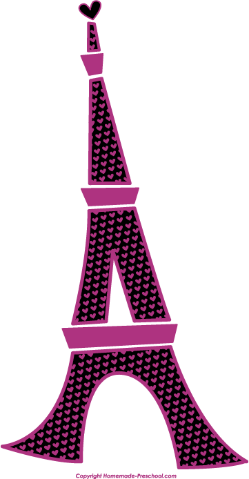 Paris eiffel tower clipart