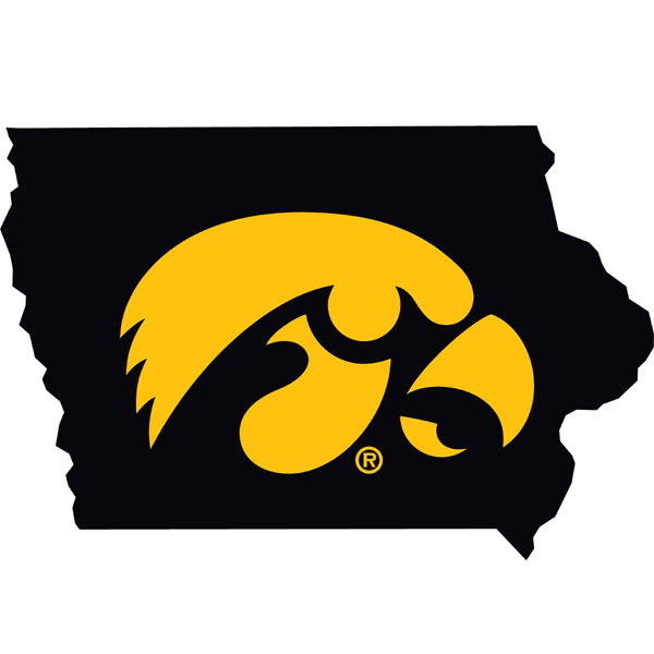 Iowa Hawkeyes Flyin' Herky Decal