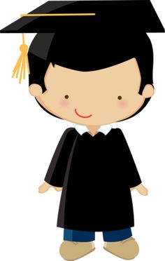 Little kids graduation clipart