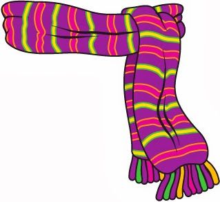 Snowman scarf clipart