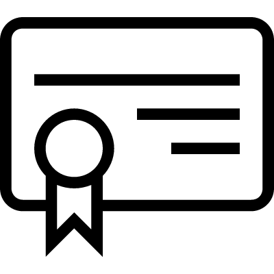 Certificate of education outlined symbol â?? Free Vectors, Logos ...