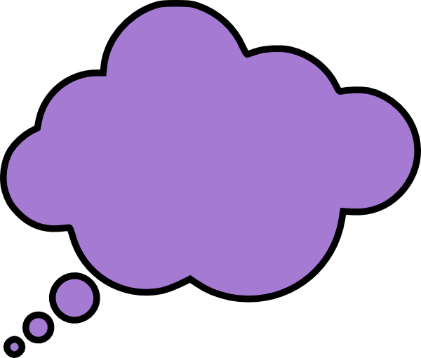 Thought bubble thought cloud clip art at vector clip art - Clipartix