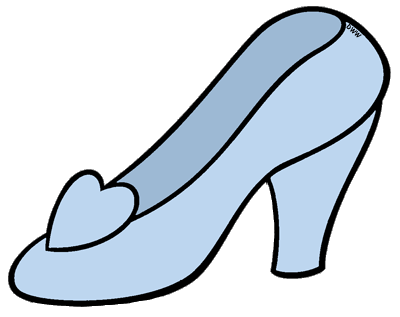 Disney cinderella shoe clipart