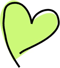 Blue cute hearts clipart