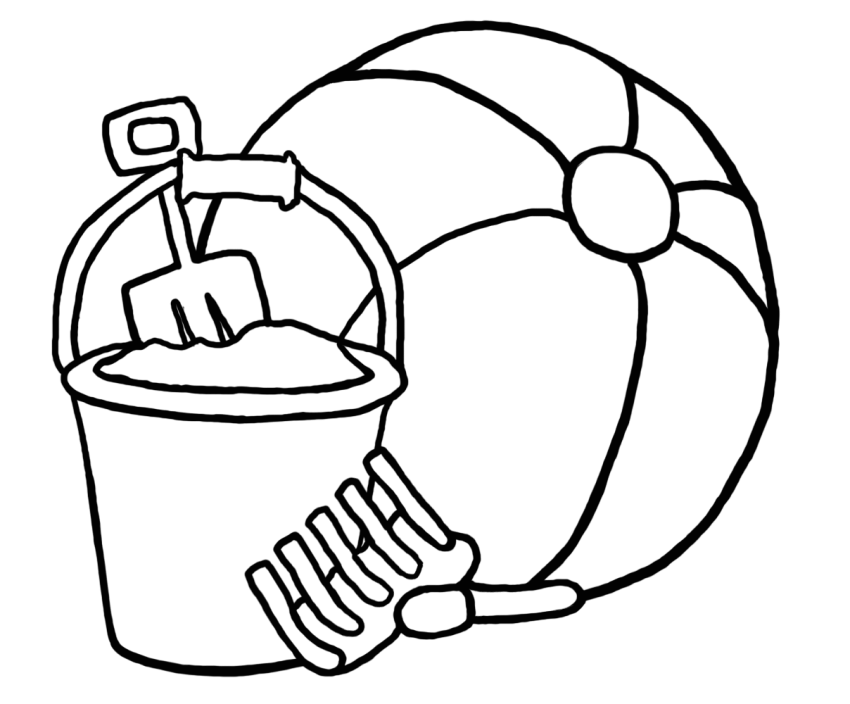Beach Ball Coloring Pages | GuthrieMedia