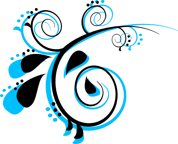 Scroll black and peacock clip art at clker vector clip art - Clipartix