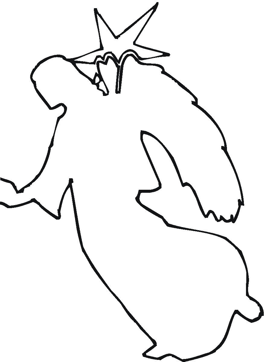 Angel Outline Drawing