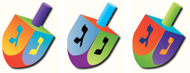 Dreidel Clip Art, Vector Images & Illustrations