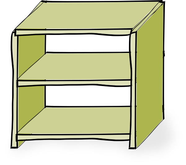 Bookshelf Clipart