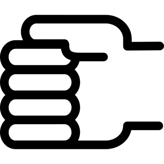 Closed fist hand gesture Icons | Free Download