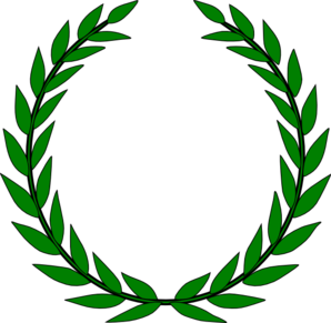 Green leaf border clipart