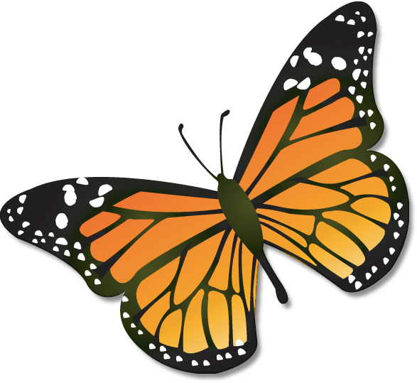Clip art monarch butterfly