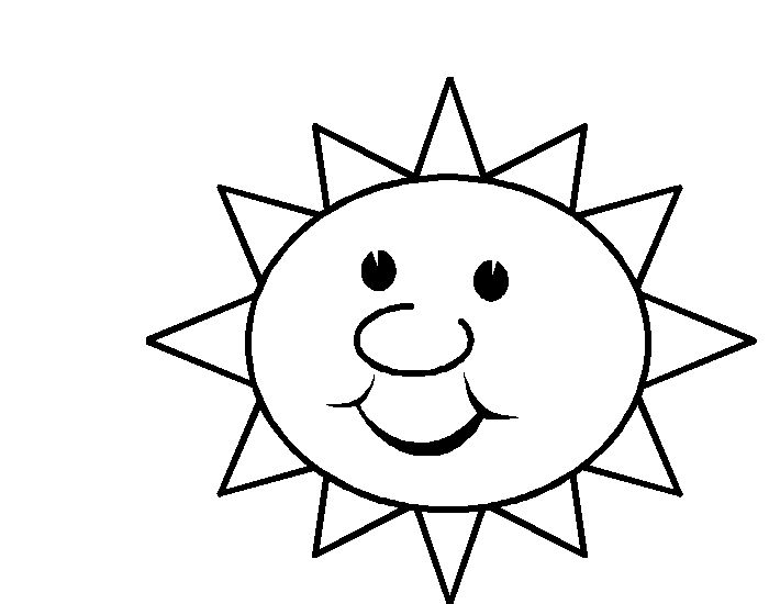 Sunny clipart black and white - ClipartFox