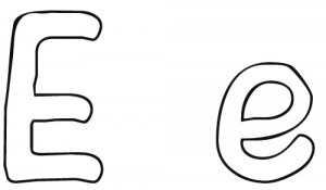 Letter E Coloring Pages - Preschool Crafts
