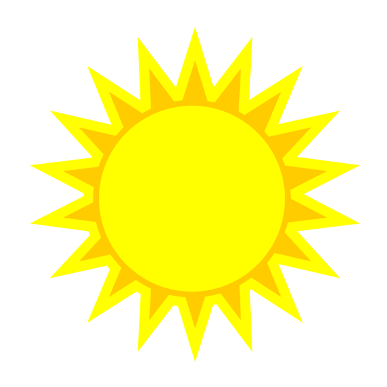 The sun clip art