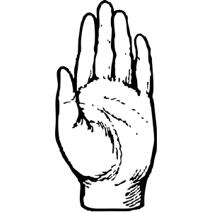 left hand clip art | Hostted