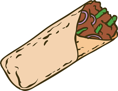 Burrito Clip Art, Vector Images & Illustrations