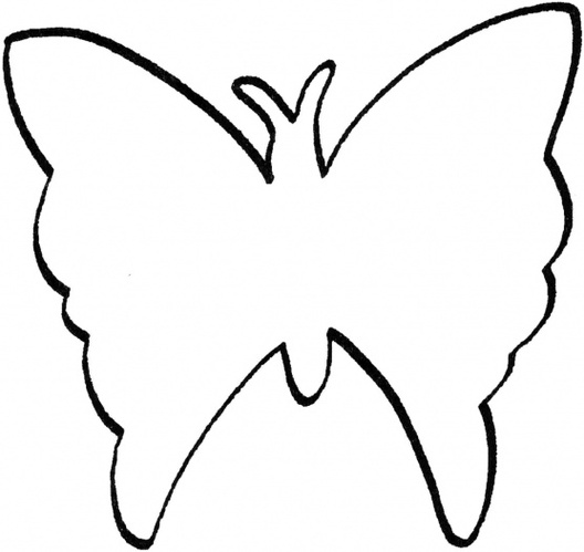 Butterfly Cut Out Template Clipart - Free to use Clip Art Resource
