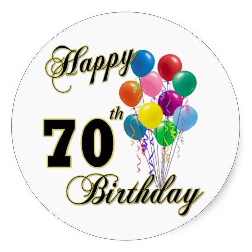 Happy 70th birthday clip art