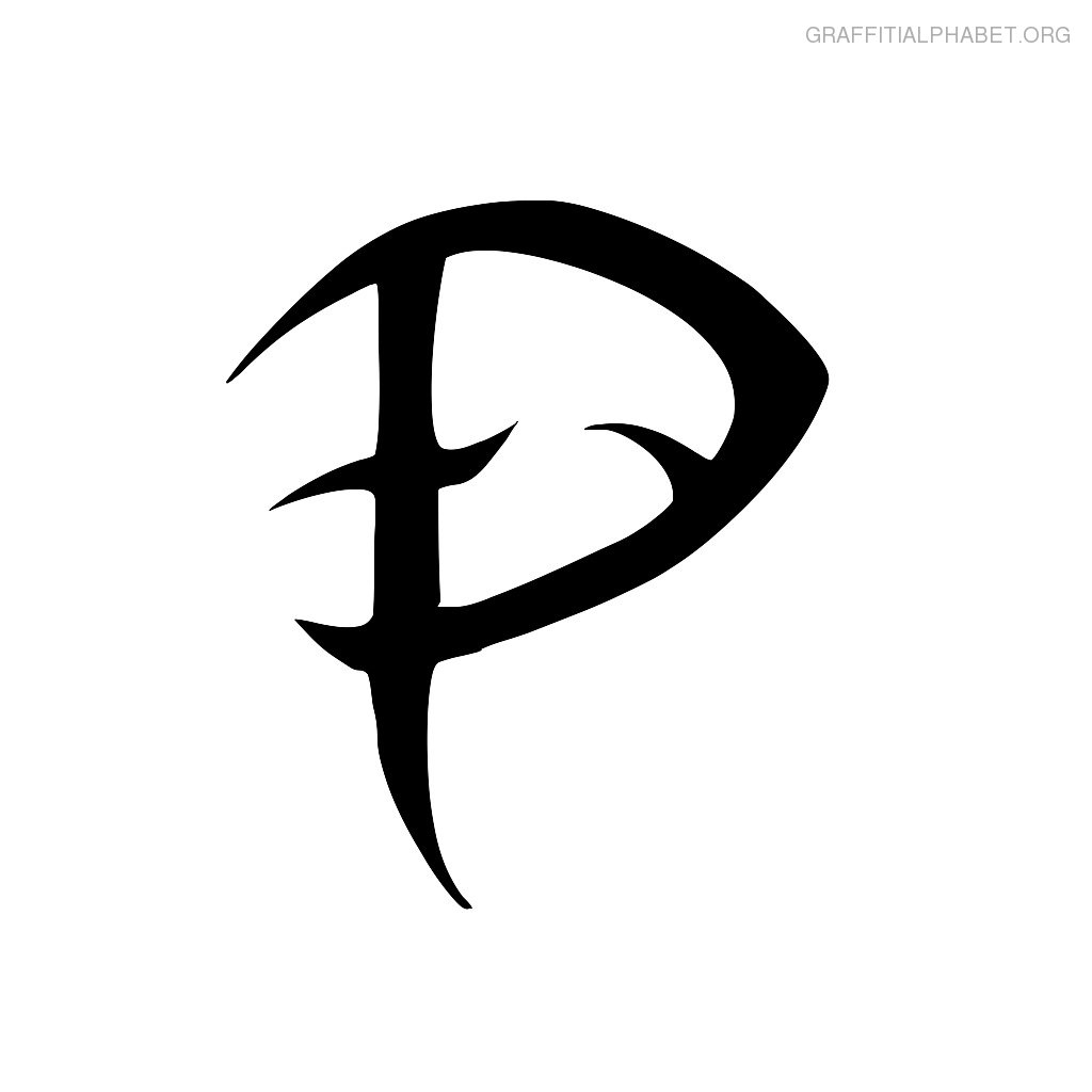 The Letter P In Graffiti Cool Graffiti Abc Coloring Pages Abc Free ...