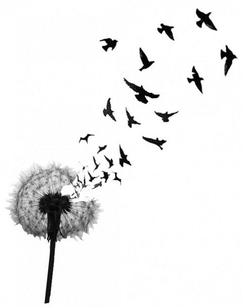 Dandelion Bird Tattoos | Bird ...