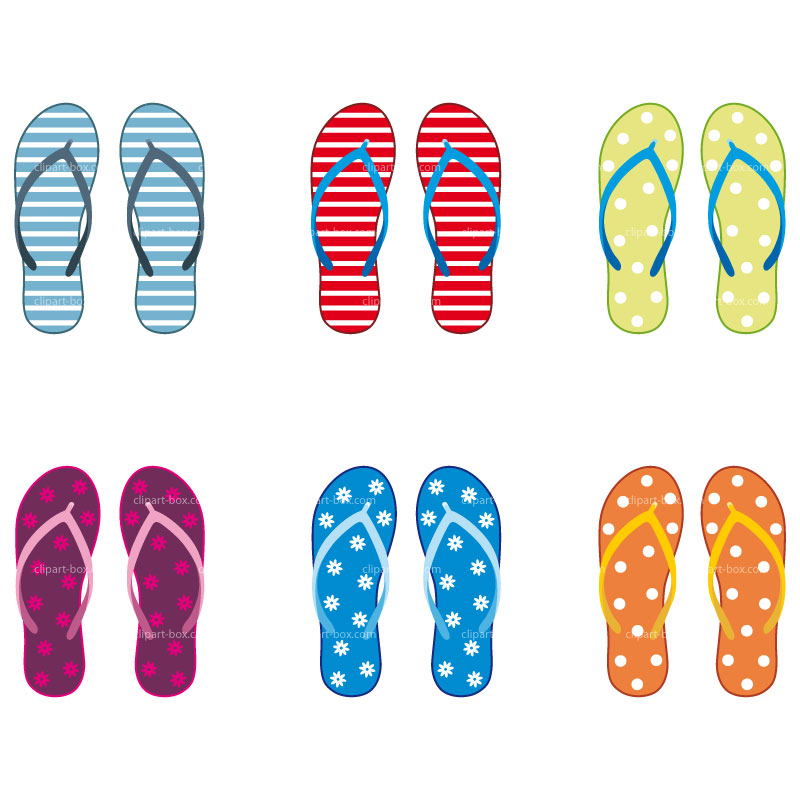 Flip Flop Vacation Clip Art - ClipArt Best