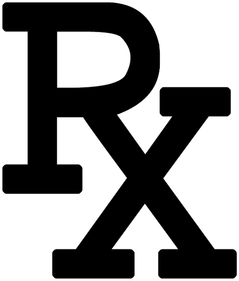 Pharmacy rx logo clipart