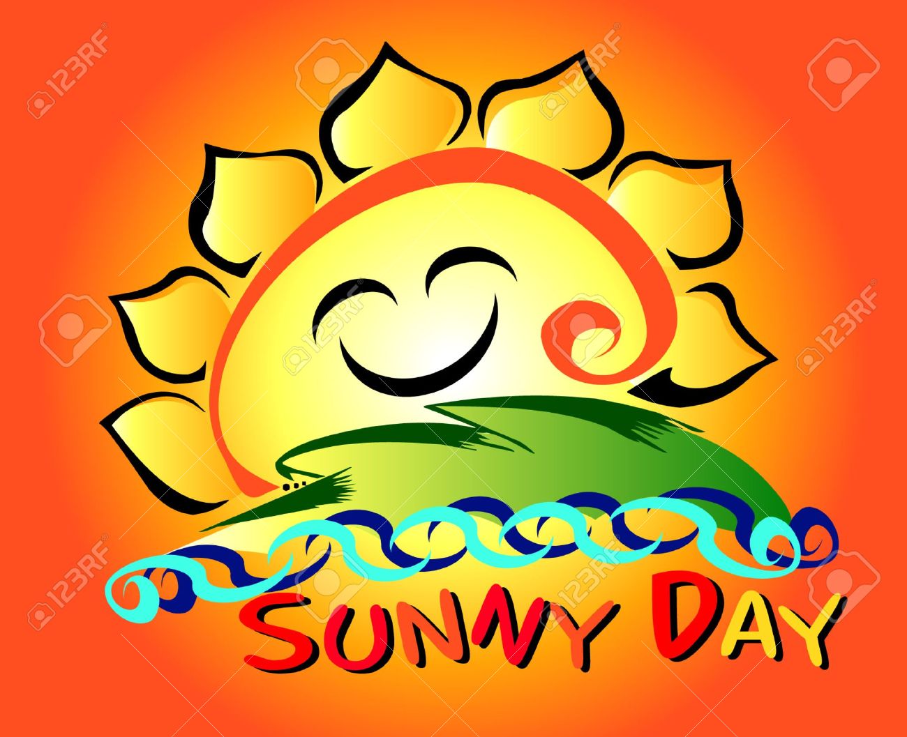 Sunny days clipart