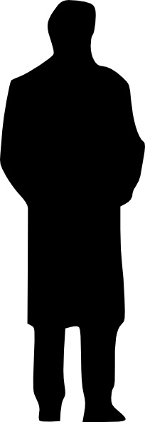 Silhouette Of A Man clip art Free vector in Open office drawing ...