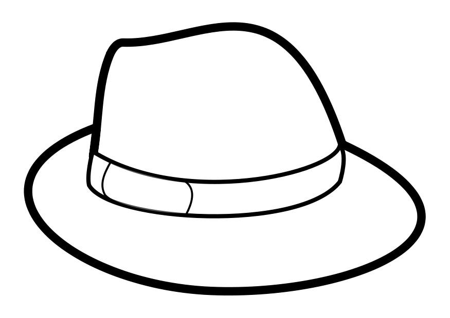 Hat Coloring Page - AZ Coloring Pages