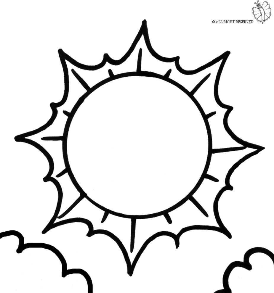 Coloring Page of Cloudy Weather for coloring for kids - sketchue.com