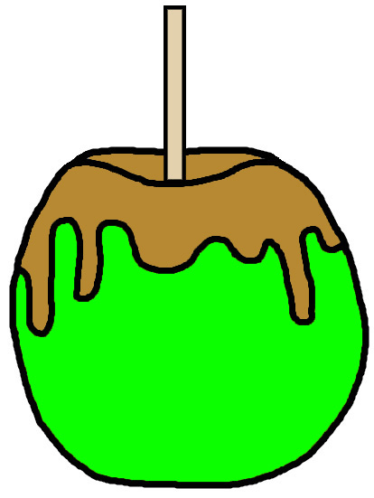 Caramel apple clipart images