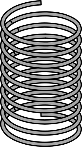 Metal spring vector drawing | Public domain vectors